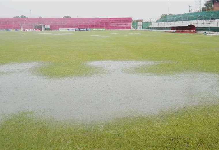 En el estadio Gilberto Parada de Montero se jugará esta noche el partido entre Guabirá y Oriente. Foto: Richard Torrico