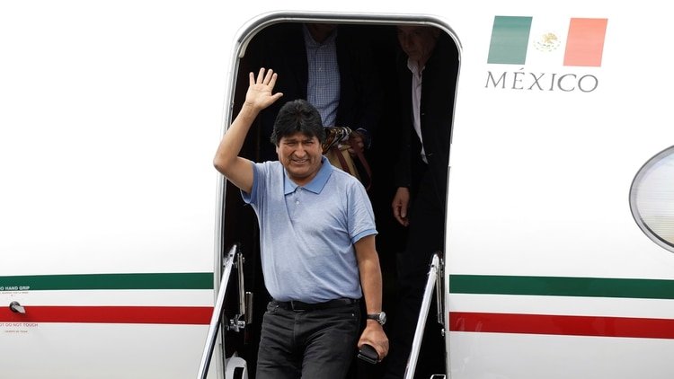 Evo Morales a su llegada a México Foto: REUTERS/Luis Cortes
