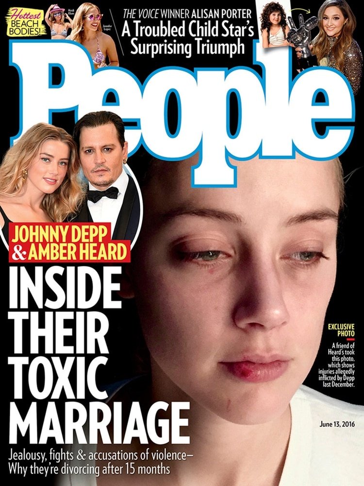 La actriz Amber Heard denunció por maltrato a Johnny Depp