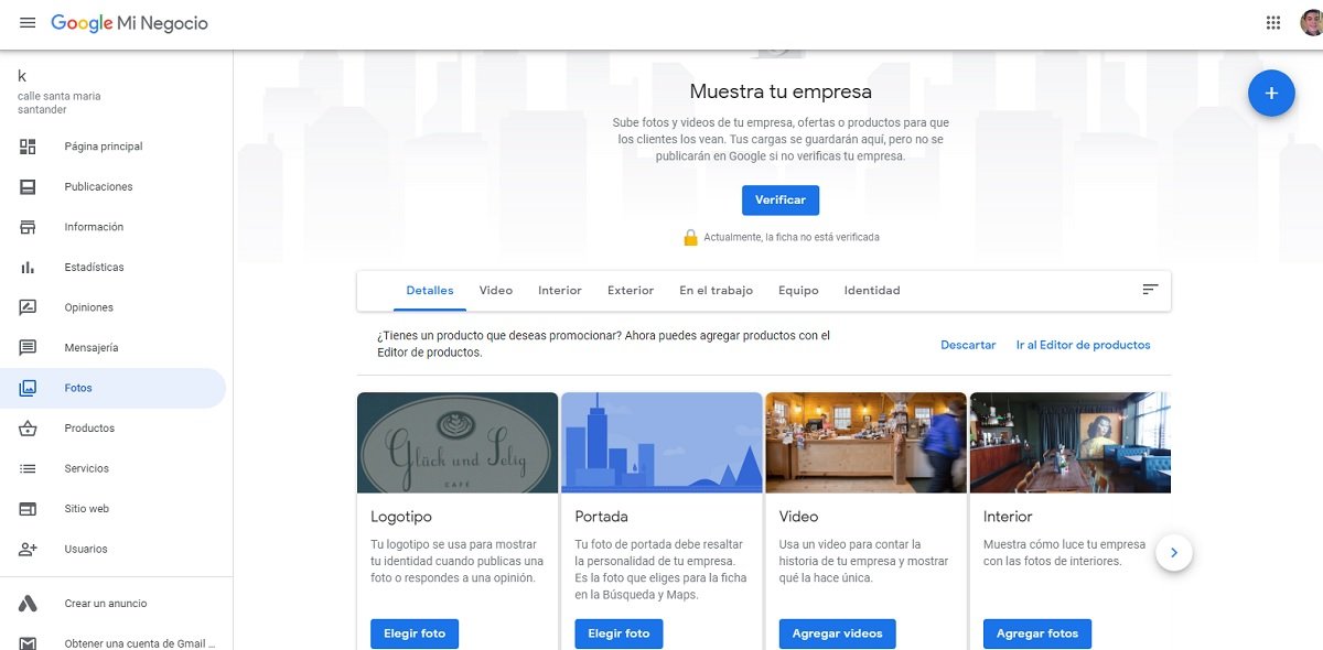 empresa en google maps