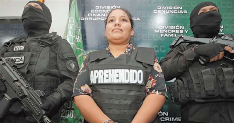 Deysi Choque está en Palmasola como acusada de las muertes de octubre en Montero