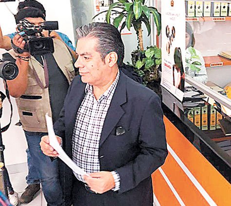 Ossio en la Fiscalía del valle.