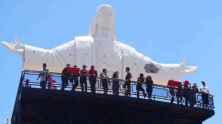 La imagen del Cristo de la Concordia, luego de las mejoras. | Foto archivo | José Rocha