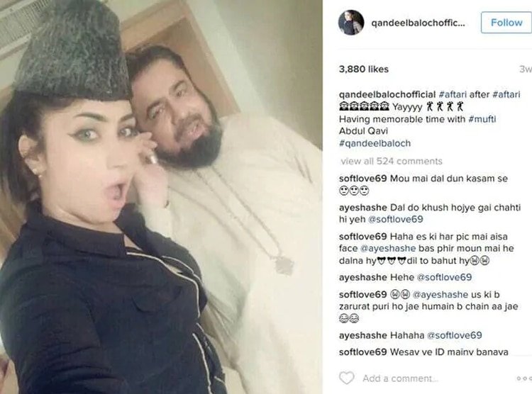 Luego de una gran popularidad mezclada con polémica, Qandeel Baloch enfrentó amenazas tras el encuentro con el mulá Abdul Qavi .