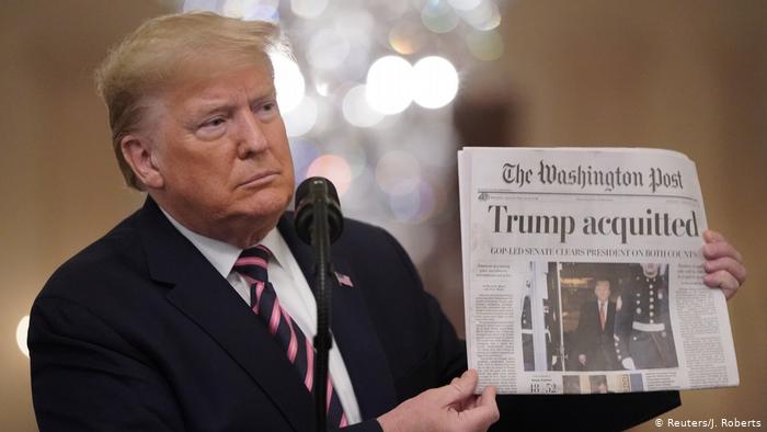 USA Präsident Trump Statement Amtsenhebungsverfahren (Reuters/J. Roberts)