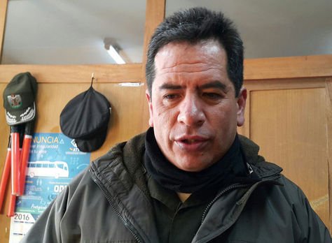 Douglas Uzquiano, director de la Fuerza Especial de Lucha Contra el Crimen de El Alto. Foto: Archivo-La Razón