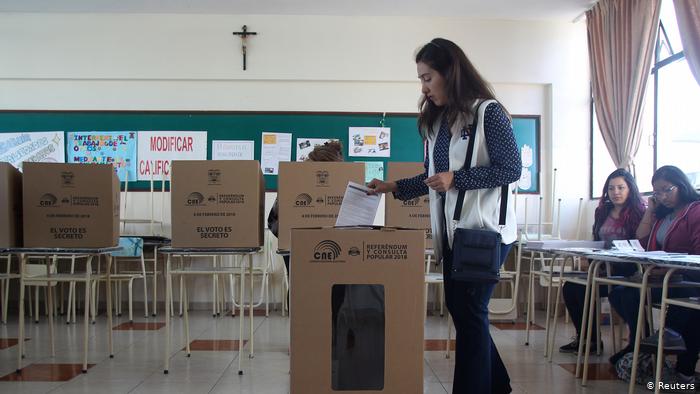 Ecuador Präsidentschaftswahlen in Quito (Reuters)