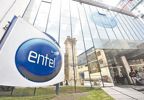 Estatal. La fachada de la empresa Entel en la calle Federico Zuazo.