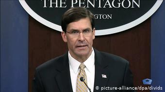 USA Washington | Mark Esper, Verteidigungsminister (picture-alliance/dpa/divids)