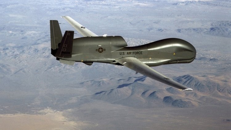 Un drone de vigilancia RQ-4 Global Hawk (AFP)