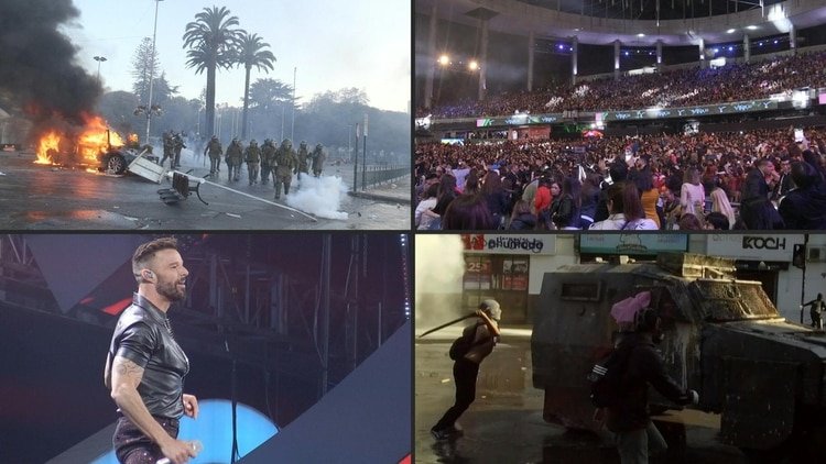 El Festival Internacional de la Canción de Viña del Mar, el más importante de América Latina, se estrenó el domingo en medio de violentas protestas y con el apoyo del puertorriqueño Ricky Martin a las manifestaciones que sacuden a Chile desde octubre.