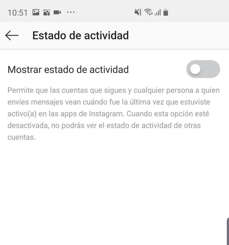 Desactivá la opción que dice