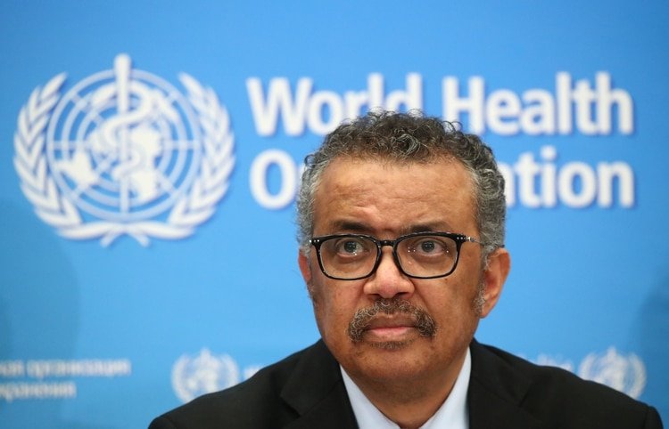 El director general de la OMS Tedros Adhanom Ghebreyesus, comparece en una conferencia de prensa en Ginebra, Suiza (REUTERS/Denis Balibouse)