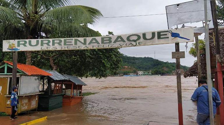 Rebalse del río en Beni. | RRSS