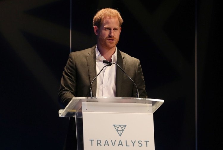 Harry de Inglaterra asistió a una cumbre sobre turismo sostenible y ético en el Centro Internacional de Conferencias de Edimburgo. Escocia