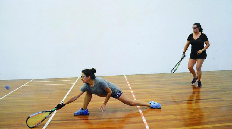 Partido de ráquetbol en un certamen nacional. | Página Siete