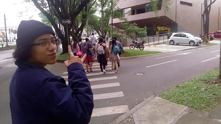 Miguel Ángel Marín Arango, de 17 años, validaba su bachillerato y estudiaba periodismo y artes en una fundación.