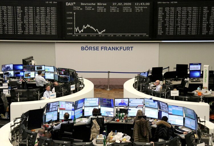 La bolsa de Frankfurt, una de las más dañadas esta semana (REUTERS/Staff)