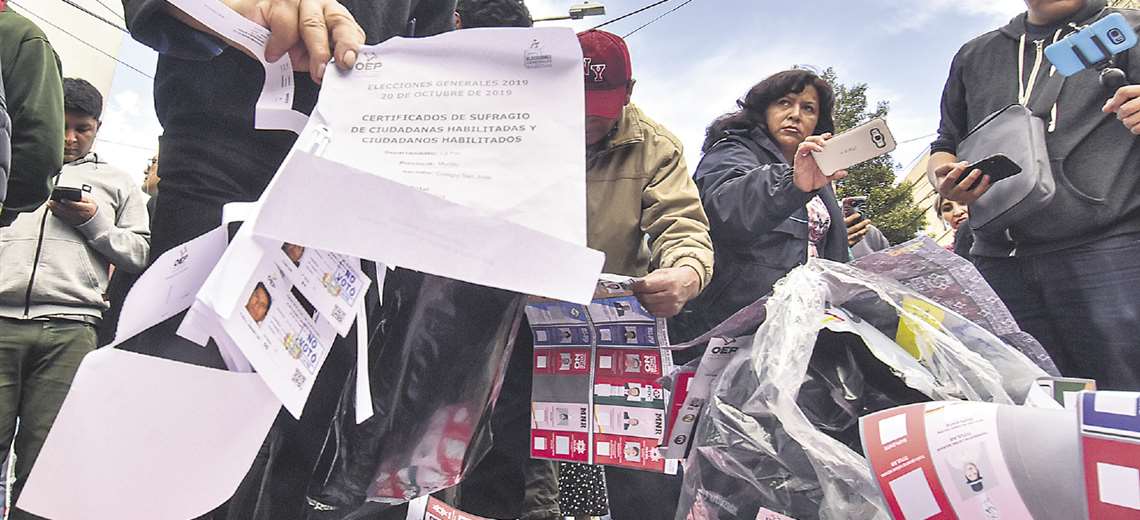 La OEA ratificó que hubo fraude en Bolivia. Hubo material electoral que fue encontrado en oficinas públicas