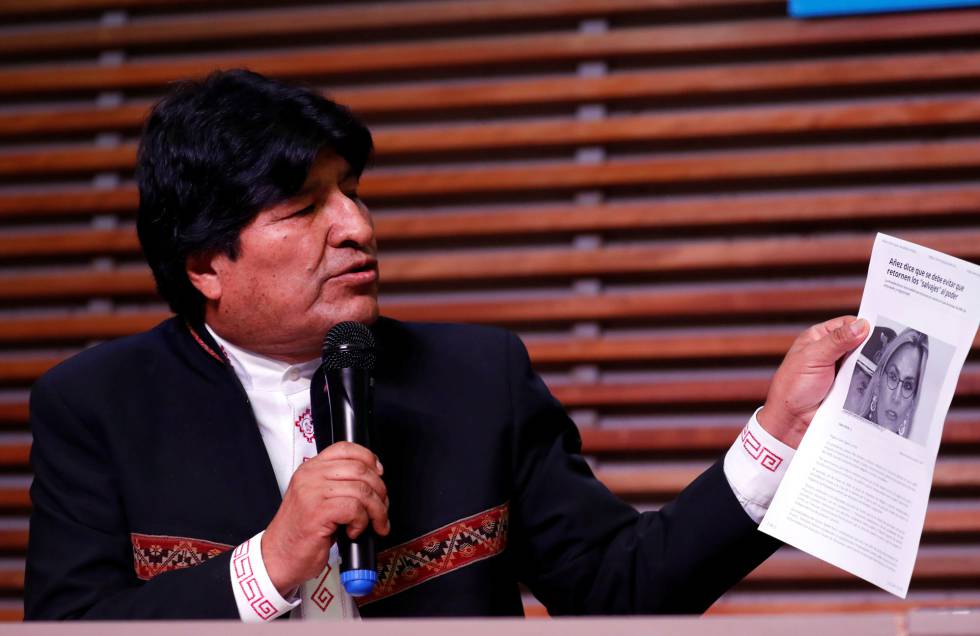 El expresidente de Bolivia Evo Morales en Buenos Aires, Argentina.