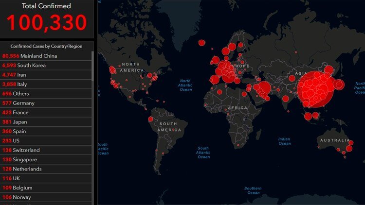 Los casos de coronavirus en el mundo superaron la barrera de los 100 ...