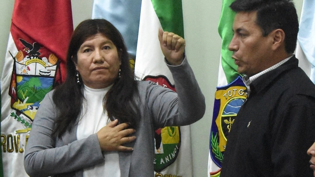 Resultado de imagen de La gobernadora de Cochabamba, Esther Soria