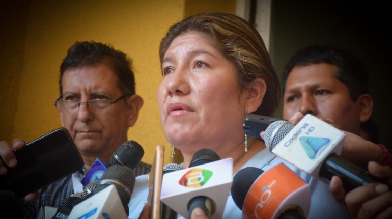 La gobernadora de Cochabamba, Esther Soria. | Foto: GADC