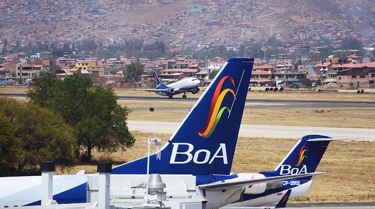 Aviones en el aeropuerto de Cochabamba. | Foto archivo | Carlos López