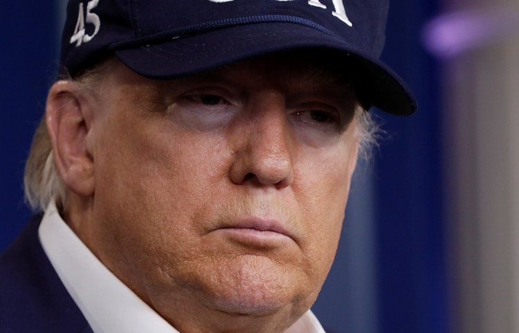 Trump en la conferencia de prensa en la Casa Blanca (REUTERS/Yuri Gripas)