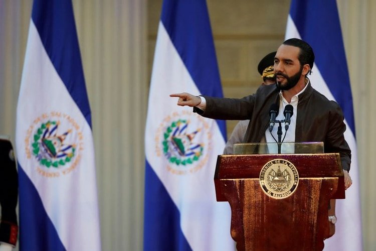 El presidente de El Salvador, Nayib Bukele,