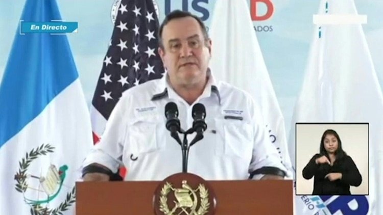 El presidente de Guatemala, Alejandro Giammattei