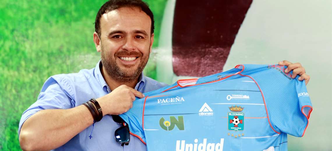 Juan Jordán, presidente del club Blooming. Foto. Ricardo Montero 
