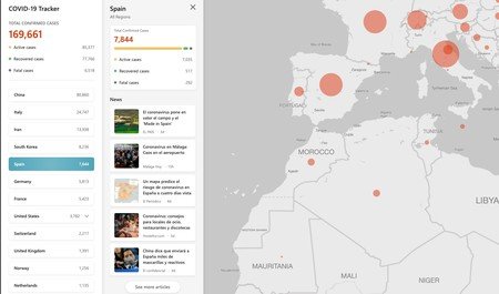Microsoft lanza un mapa interactivo para seguir el avance y novedades sobre el coronavirus