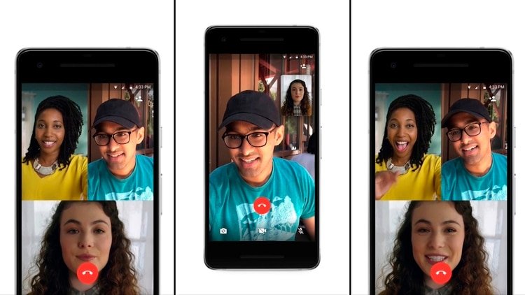 WhatsApp permite realizar videollamadas de hasta cuatro personas. 