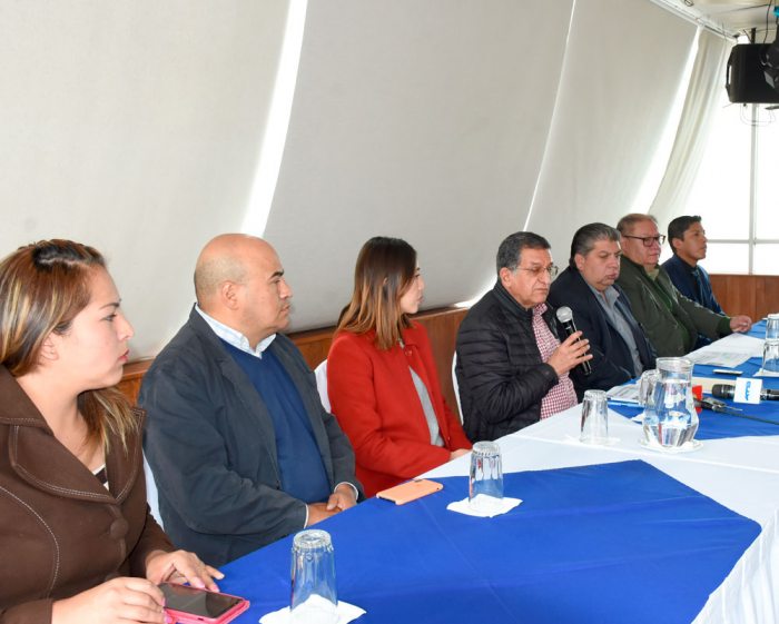 Directorio en pleno de los hoteleros de La Paz.