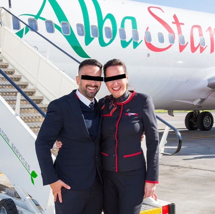 Una azafata de Alba Star Airline dio positivo a Covid-19 y al enterarse huyó del hospital (Foto: Instagram@alba_star_airline)