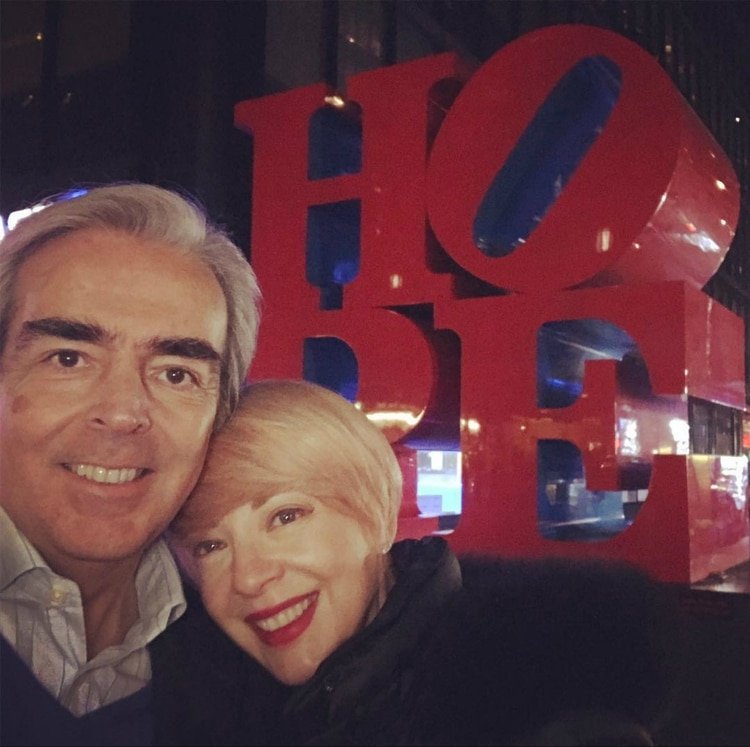 Lorenzo se mantuvo hasta el final con Edith González (Instagram)