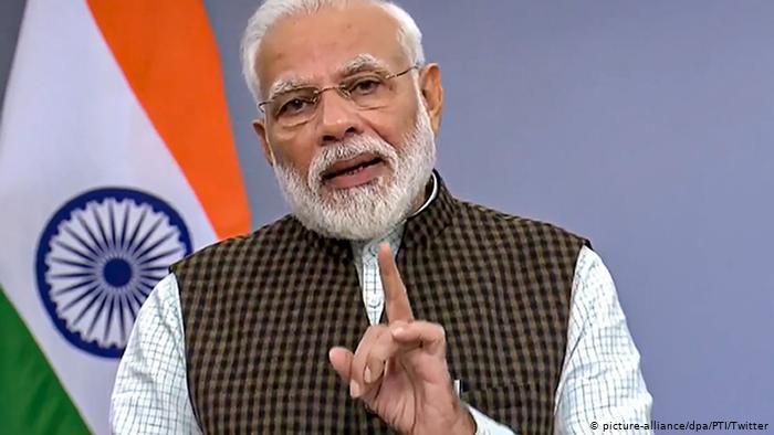 Coronavirus - Indiens Premierminister Narendra Modi (picture-alliance/dpa/PTI/Twitter)