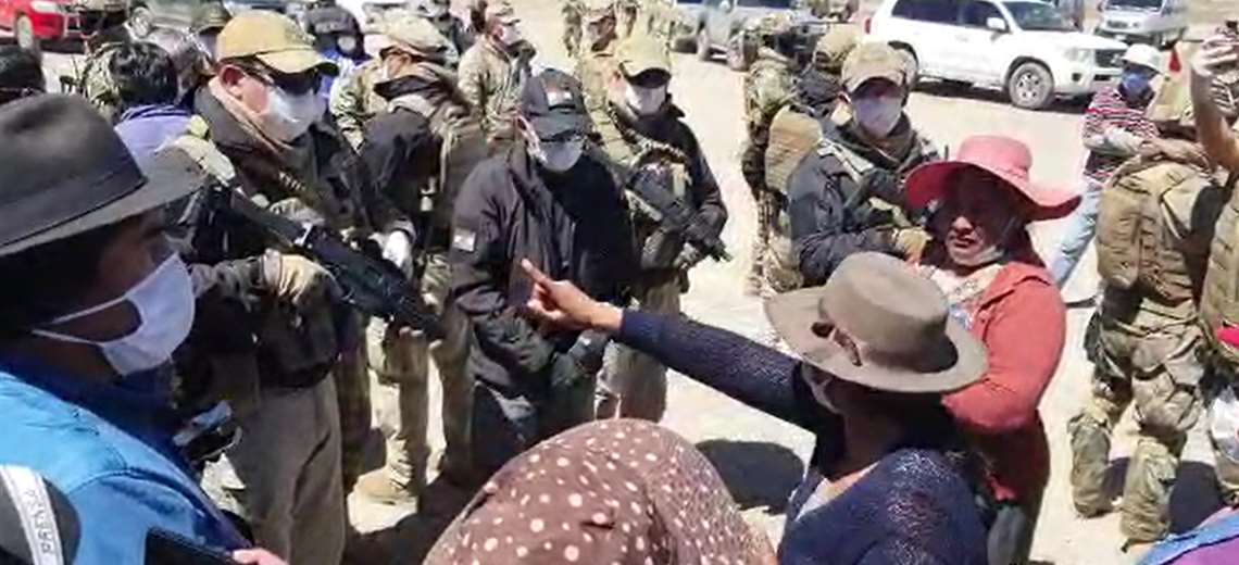 El ministro López fue a ver la situación de la frontera con Chile