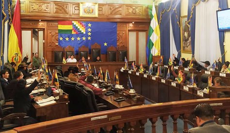El pleno del Senado durante la aprobación del proyecto de ley, este martes.