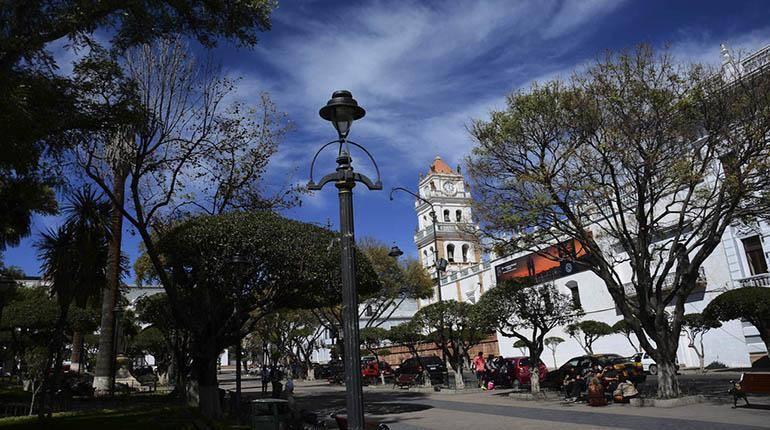 Una de las calles de la ciudad de Sucre. | Foto archivo | Agencias