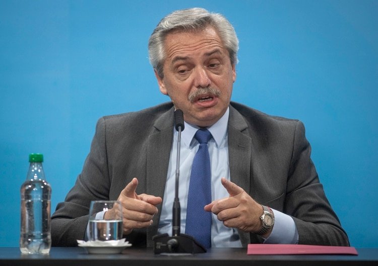El presidente Alberto Fernández (NA)
