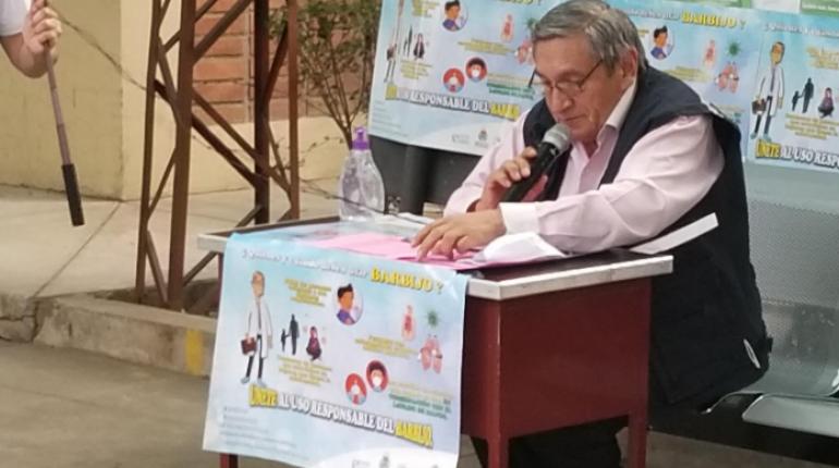 El jefe de Epidemiología del Servicio Departamental de Salud (Sedes), Arturo Quiñones. | Lorena Amurrio