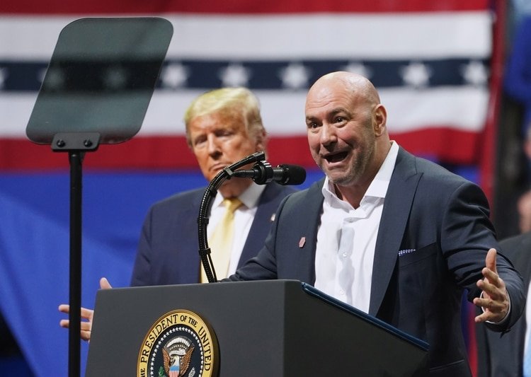 Dana White, aquí junto al presidente de los Estados Unidos, Donald Trump (Reuters)