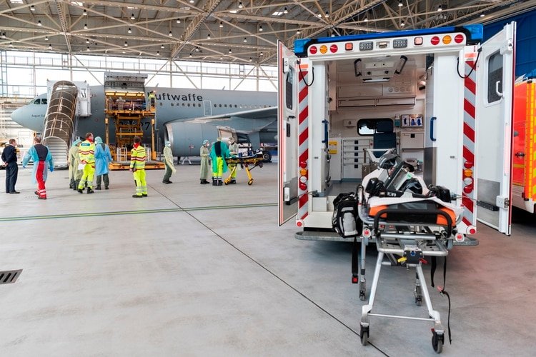 Una foto del A310 (Foto: EFE/EPA/KEVIN SCHREIB/Twitter @Team_Luftwaffe)