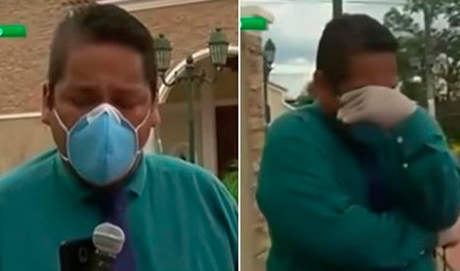 Reportero ecuatoriano se quebró al informar sobre la crítica situación que vive su país por culpa del coronavirus. (Foto: Captura)