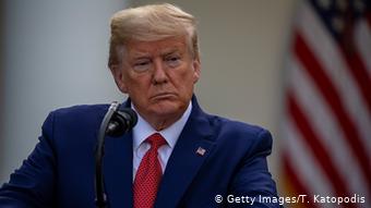 Donald Trump USA PK Coronakrise Covid19 (Getty Images/T. Katopodis)