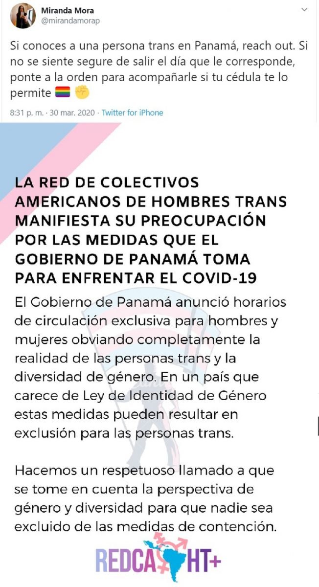 Reacciones de activistas