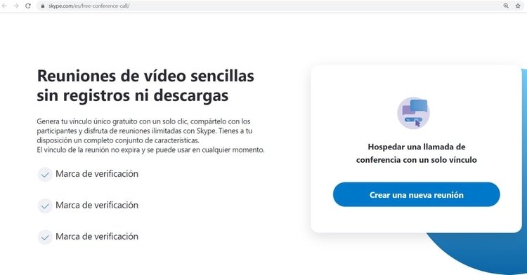 Meet Now permite compartir llamadas con otros usuarios que no tengan Skype