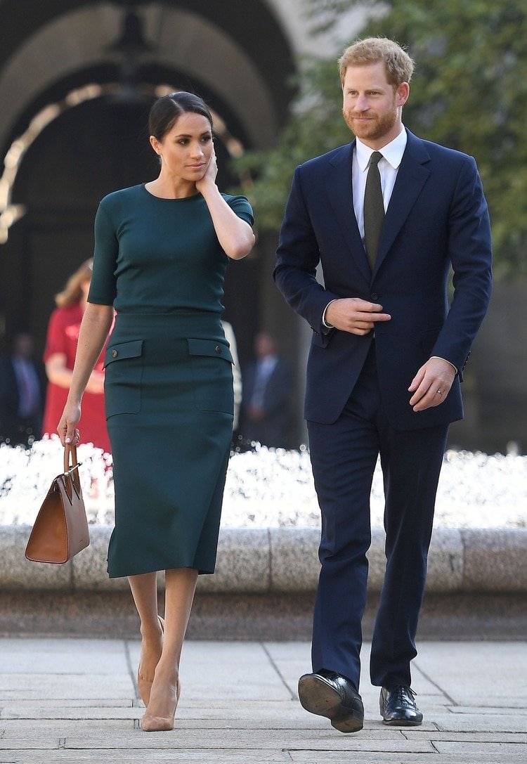  Meghan Markle y Harry durante una visita oficial a Irlanda en 2008